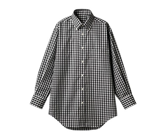 住商モンブラン シャツ 兼用 長袖 黒チェック M CG2503-1 1枚（ご注文単位1枚）【直送品】