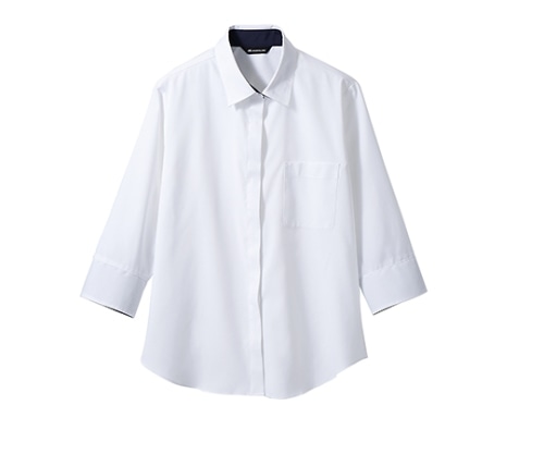 住商モンブラン シャツ レディス 7分袖 白 BF2211-2 9 1枚（ご注文単位1枚）【直送品】