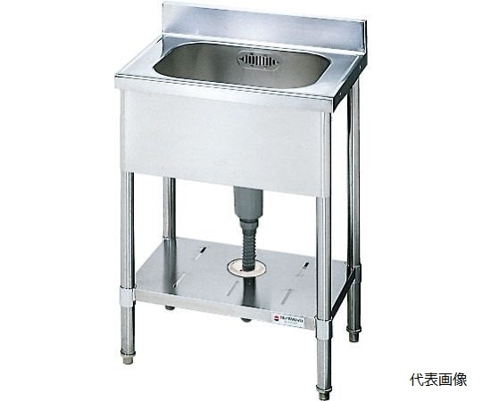 LIXIL（sunwave） 一槽流し台 S-1SN型 バックガード付き 60×85cm S-1SN060A-5B85 1個（ご注文単位1個）【直送品】