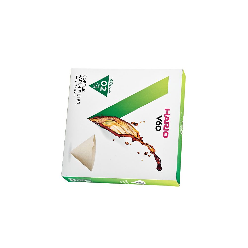 HARIO V60用ペーパーフィルター02M 40枚入り 10箱セット VCF-02-40M 1箱（ご注文単位1箱）【直送品】