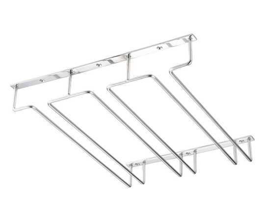 カンダ 18-8グラスハンガー 3連 (レール内21x290mm)  1個（ご注文単位1個）【直送品】