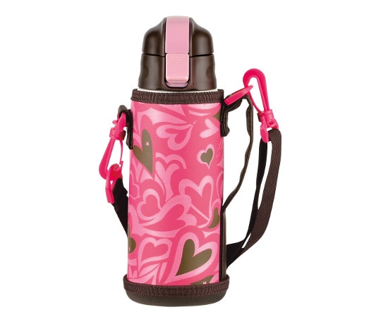 パール金属 キッズチャージャー ダイレクトボトル 600mL(ハート)ポーチ付 HB-2798 1本（ご注文単位1本）【直送品】