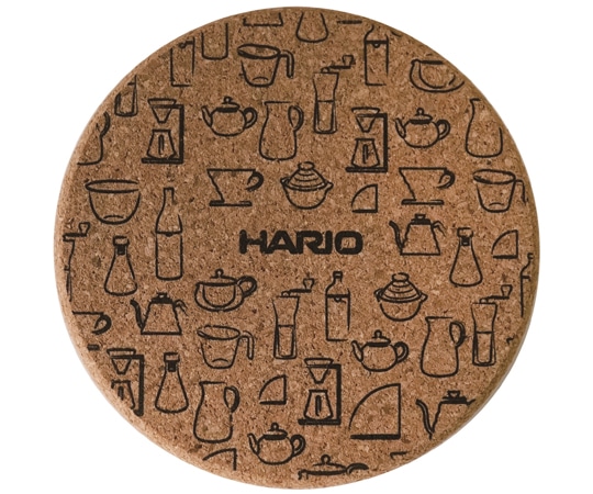 HARIO コルクマット 丸形 φ100 10枚セット CMT-M 1箱（ご注文単位1箱）【直送品】