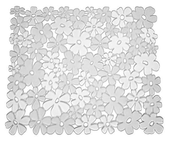 インターデザイン シンクマット花柄 S クリアー  1個（ご注文単位1個）【直送品】