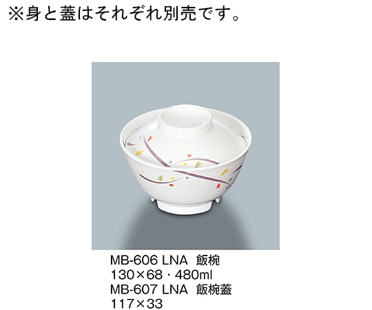三信化工 飯椀蓋 ルナデコール MB-607_LNA 1個（ご注文単位1個）【直送品】