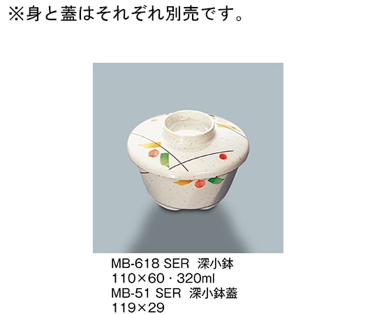 三信化工 深小鉢 セリーン MB-618_SER 1個（ご注文単位1個）【直送品】