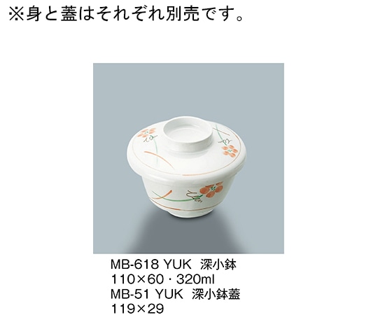 三信化工 深小鉢 友花 MB-618_YUK 1個（ご注文単位1個）【直送品】