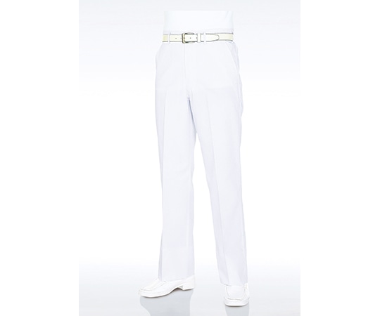 KAZEN メンズスラックス 白 W85 430-90 W85 1枚（ご注文単位1枚）【直送品】