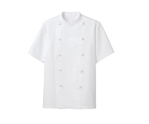 住商モンブラン コックコート 男女兼用 半袖 白 KS6622-2 5L 1枚（ご注文単位1枚）【直送品】