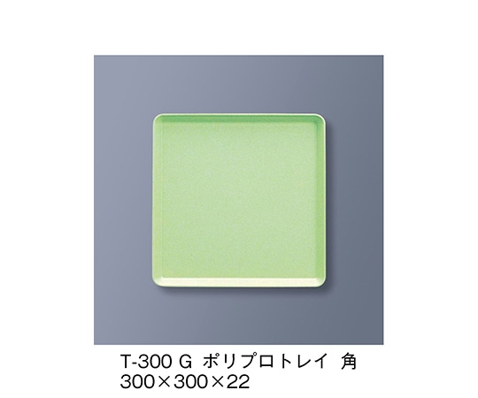 三信化工 ポリプロトレイ角 若草 T-300_G 1個（ご注文単位1個）【直送品】