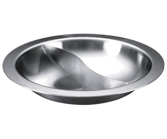 カンダ 燕舞 プレーンタイプ 2槽火鍋 32cm (三層鋼 IH対応) 291139 1個（ご注文単位1個）【直送品】