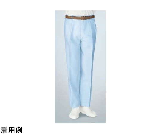 KAZEN 男子パンツ サックス 3L 437-91 3L 1枚（ご注文単位1枚）【直送品】