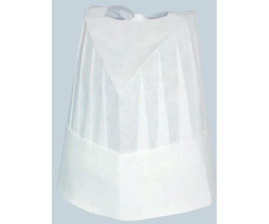 KAZEN 不織布シェフハット丸型10マ 白 高20cm 471-40 フリー10マイイリ 1枚（ご注文単位1枚）【直送品】