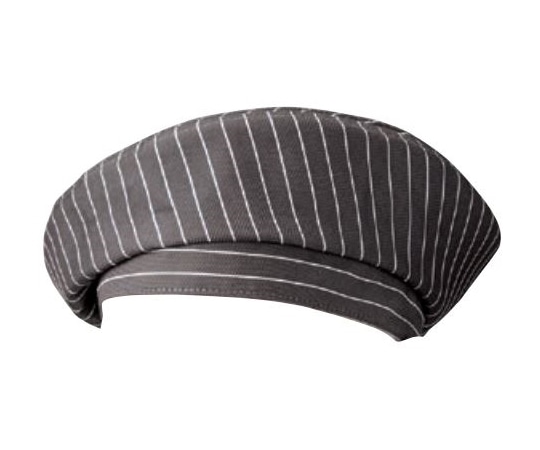 KAZEN ベレー帽 ブラウンストライプ フリー APK483-S33 フリー 1枚（ご注文単位1枚）【直送品】