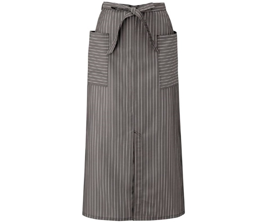 KAZEN ソムリエエプロン ブラウンストライプ フリー APK493-S33 フリー 1枚（ご注文単位1枚）【直送品】