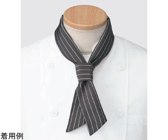 KAZEN スカーフ ブラックストライプ フリー APK498-S5 フリー 1枚（ご注文単位1枚）【直送品】