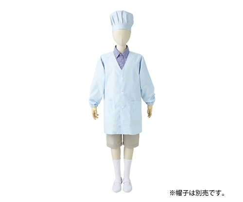 住商モンブラン シングル型給食衣 児童用 長袖 サックス PE111-6 8 1枚（ご注文単位1枚）【直送品】