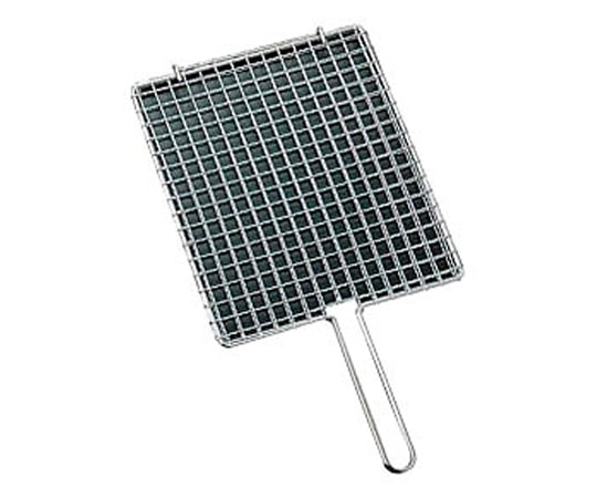 アズワン 鉄クロームメッキ 片手合せ焼アミ 35号  1個（ご注文単位1個）【直送品】