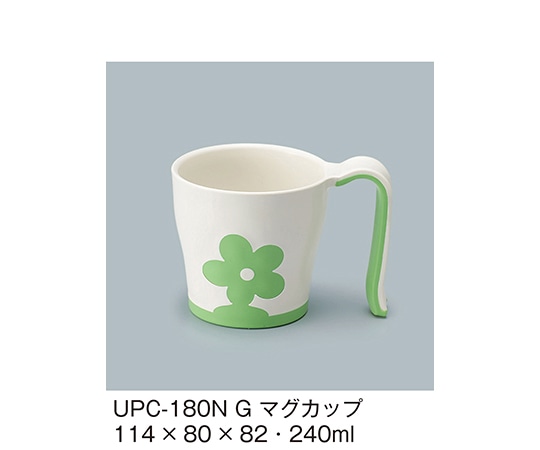三信化工 マグカップ 若草 UPC-180N_G 1個（ご注文単位1個）【直送品】
