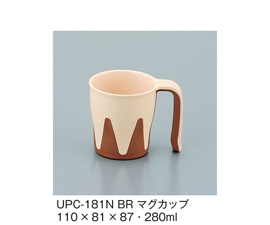 三信化工 マグカップ ブラウン UPC-181N_BR 1個（ご注文単位1個）【直送品】