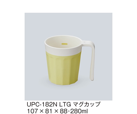 三信化工 マグカップ レタスグリーン UPC-182N_LTG 1個（ご注文単位1個）【直送品】