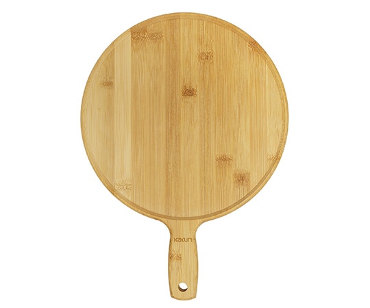 角利産業 バンブーランチプレート 取手付 丸大 1個(ご注文単位1個)【直送品】