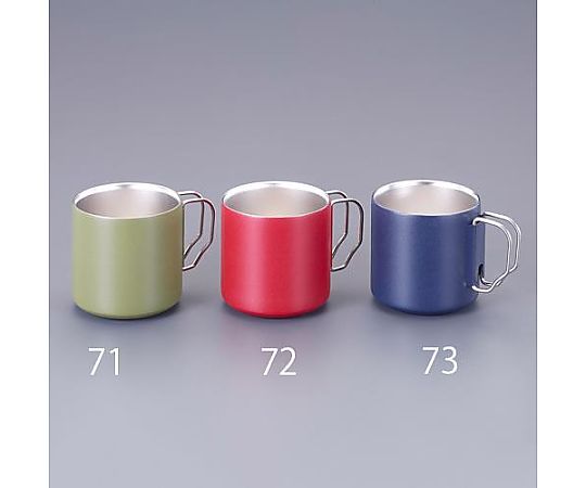 アズワン 330ml マグカップ(ステンレス製/OD) EA913XC-71 1個（ご注文単位1個）【直送品】