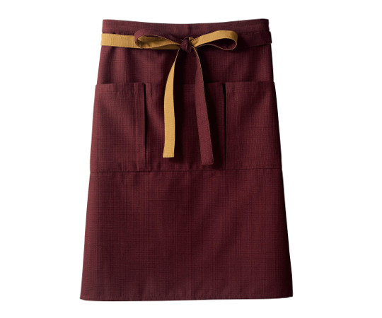 住商モンブラン 腰下前掛 兼用 臙脂/芥子 フリー 9-1143 1枚（ご注文単位1枚）【直送品】