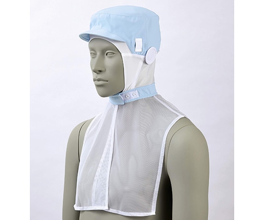 住商モンブラン 頭巾帽子 兼用 ブルー M 9-1512 1枚（ご注文単位1枚）【直送品】