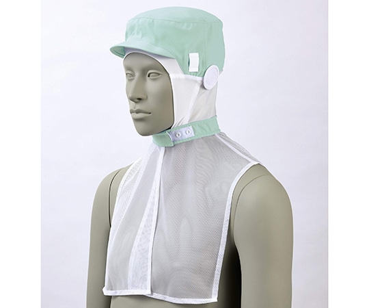 住商モンブラン 頭巾帽子 兼用 グリーン LL 9-1513 1枚（ご注文単位1枚）【直送品】