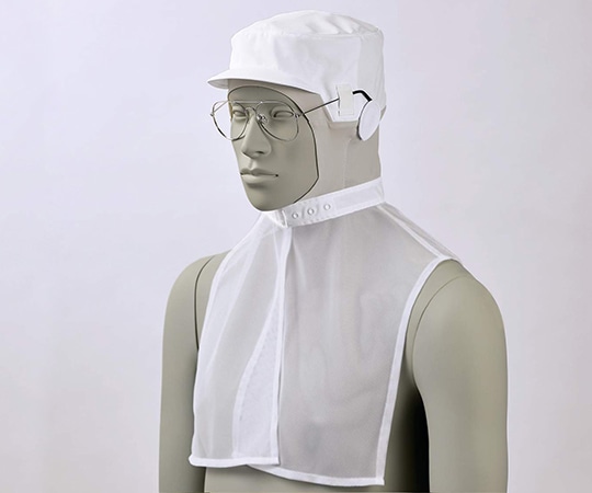 住商モンブラン 頭巾帽子 兼用 白/ベージュ M 9-1515 1枚（ご注文単位1枚）【直送品】