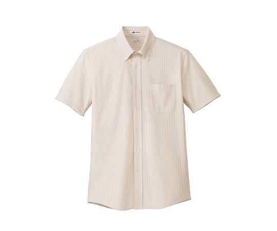 FACE メンズニット吸汗速乾半袖シャツ ベージュ L FB5029M-1 L 1枚（ご注文単位1枚）【直送品】