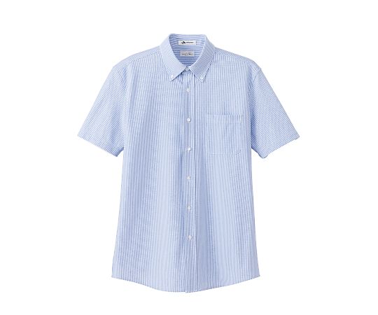 FACE メンズニット吸汗速乾半袖シャツ ブルー 4L FB5029M-7 4L 1枚（ご注文単位1枚）【直送品】