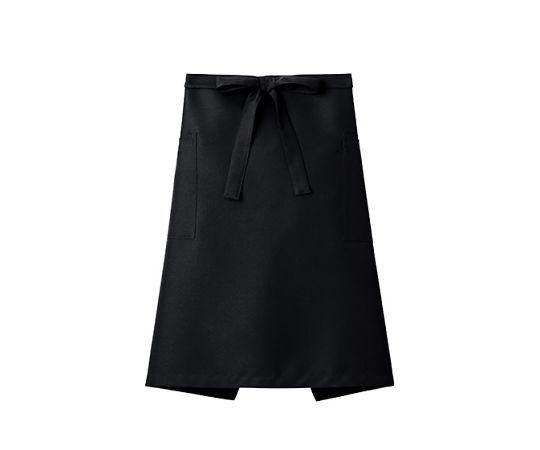 FACE ミドルエプロン ブラック フリー FK7170-16 1枚（ご注文単位1枚）【直送品】