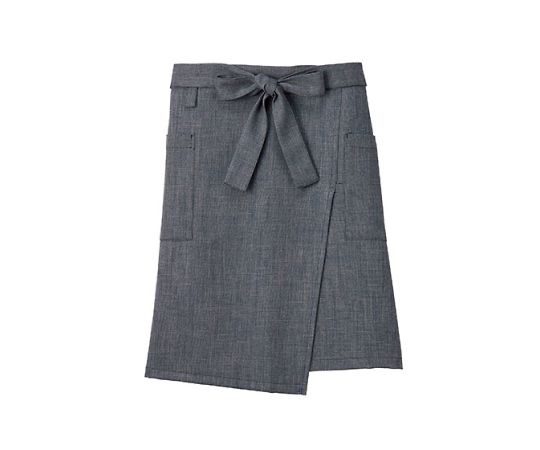 FACE 和エプロン ブルーグレー フリー FK7172-6 1枚（ご注文単位1枚）【直送品】