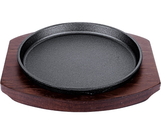 エムテートリマツ 鉄ステーキ皿丸 22cm YY2001 1個(ご注文単位1個)【直送品】