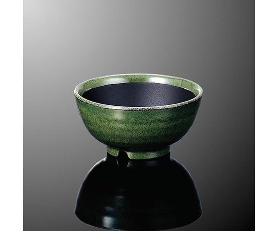 国際化工 茶碗 グリーン/黒 A 33-GNB 1個（ご注文単位1個）【直送品】