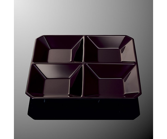 国際化工 四つ仕切プレート 溜黒C E 214-TBC 1個（ご注文単位1個）【直送品】