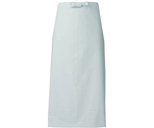 KAZEN 腰下エプロン(ビニール) 白 フリー 488-92 フリー 1枚（ご注文単位1枚）【直送品】