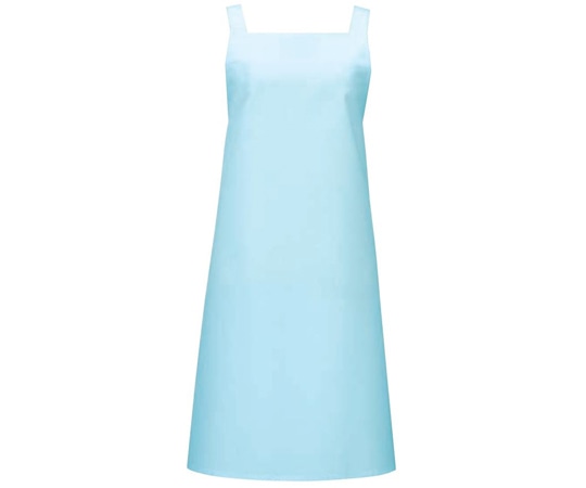 KAZEN 胸当てエプロン サックス フリー 584-21 フリー 1枚（ご注文単位1枚）【直送品】