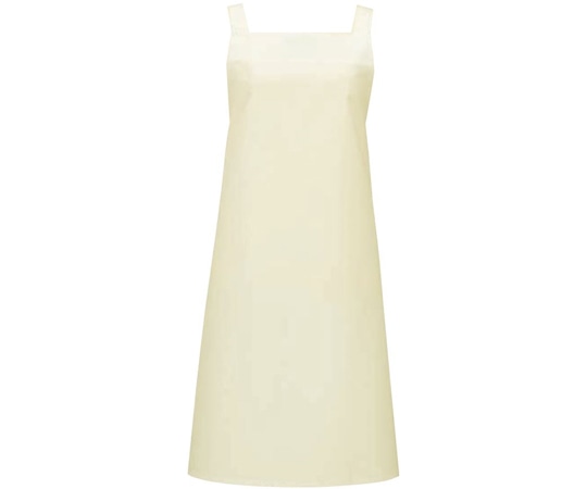 KAZEN 胸当てエプロン クリーム フリー 584-24 フリー 1枚（ご注文単位1枚）【直送品】