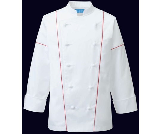 KAZEN コックコート アカ SS 603-74 SS 1枚（ご注文単位1枚）【直送品】