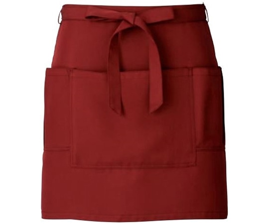 KAZEN サロンエプロン ワイン フリー APK492-81 フリー 1枚（ご注文単位1枚）【直送品】