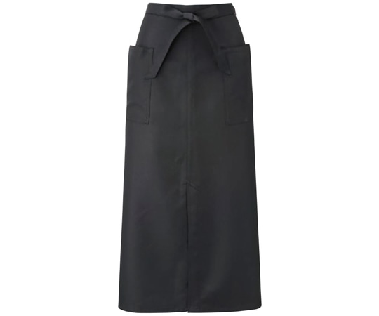 KAZEN ソムリエエプロン 黒 フリー APK493-5 フリー 1枚（ご注文単位1枚）【直送品】