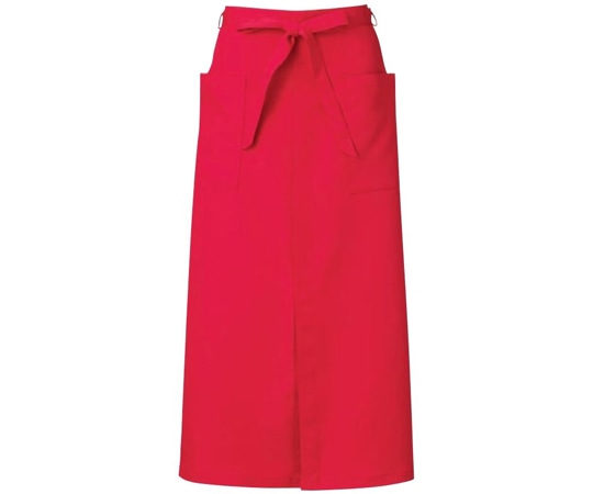 KAZEN ソムリエエプロン アカ フリー APK493-7 フリー 1枚（ご注文単位1枚）【直送品】