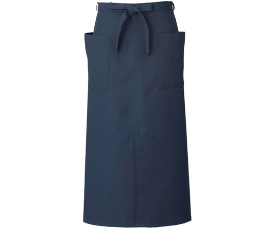 KAZEN ソムリエエプロン ネイビー フリー APK493-8 フリー 1枚（ご注文単位1枚）【直送品】