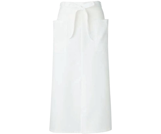 KAZEN ソムリエエプロン 白 フリー APK493-10 フリー 1枚（ご注文単位1枚）【直送品】