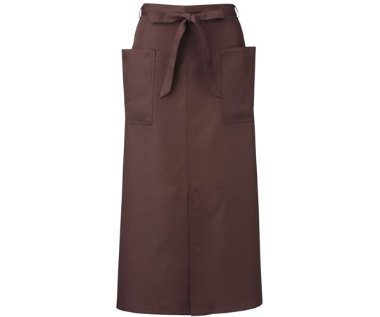 KAZEN ソムリエエプロン ブラウン フリー APK493-33 フリー 1枚（ご注文単位1枚）【直送品】