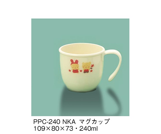 三信化工 マグカップ なかよしアニマル PPC-240_NKA 1個（ご注文単位1個）【直送品】