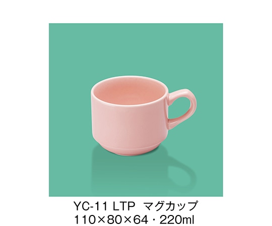 三信化工 マグカップ ライトピンク YC-11_LTP 1個（ご注文単位1個）【直送品】